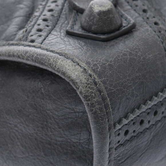 BALENCIAGA Giant City Covered Bag Grey Calf Handbag - Picture 6 of 12